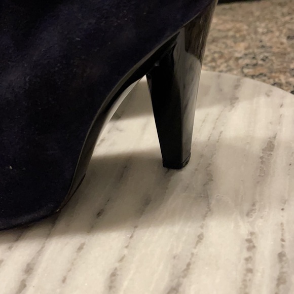 Balenciaga indigo suede bootie heel size 7 - Picture 3 of 9
